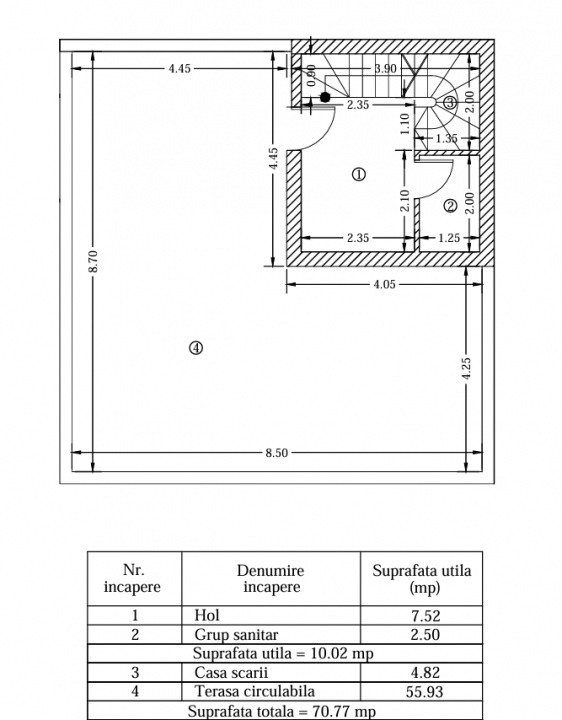 Casa cu 4 camere si curte de inchiriat in Bragadiru