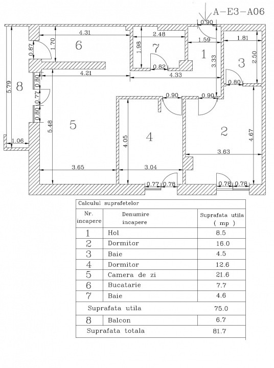  Apartament 3 camere Baneasa Aviatiei 