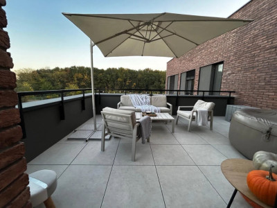 Penthouse 3 camere priveliște la pădure 