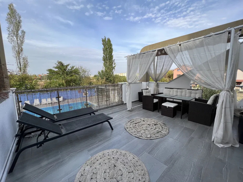 Apartament de inchiriat 2 camere + terasa + parcare inclusa l Otopeni