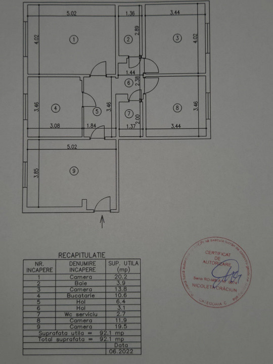 Apartament 4 camere - Metrou Brancoveanu