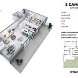 De inchiriat apartament cu 2 camere, IDEAL birou