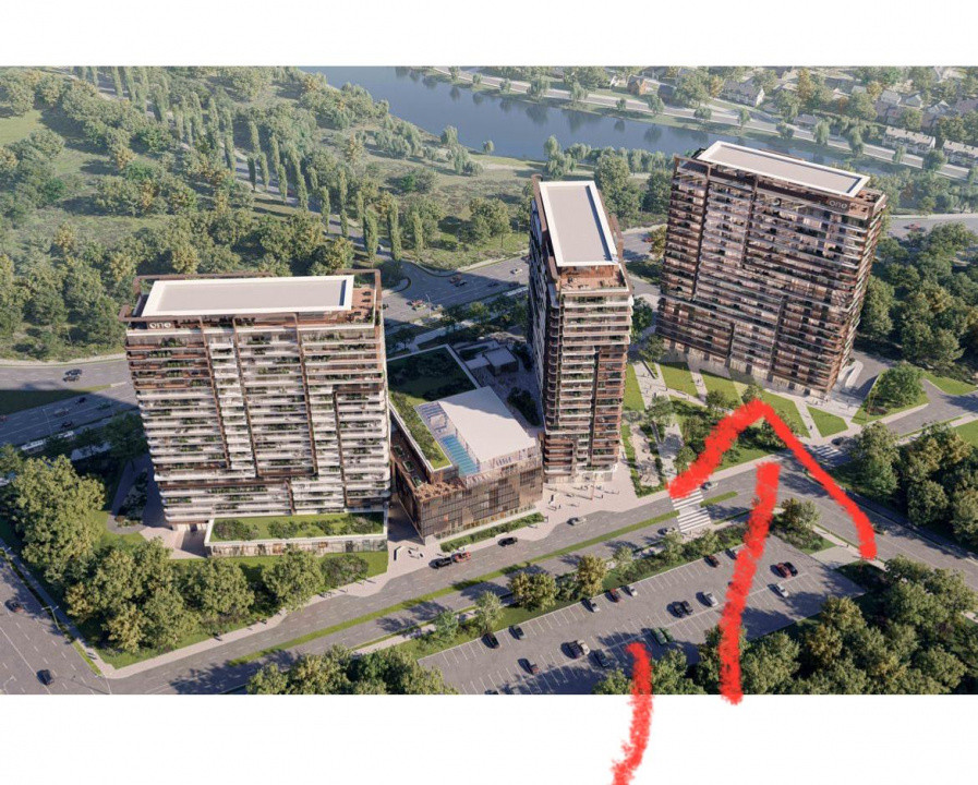 Apartament 2 camere One High District cu priveliste catre lac