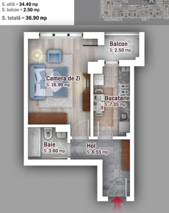 Garsoniera de vanzare , complex Yola - Pacii