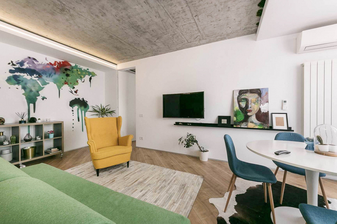 2 camere Floreasca, etaj 9, vedere Parc Verdi, parcare