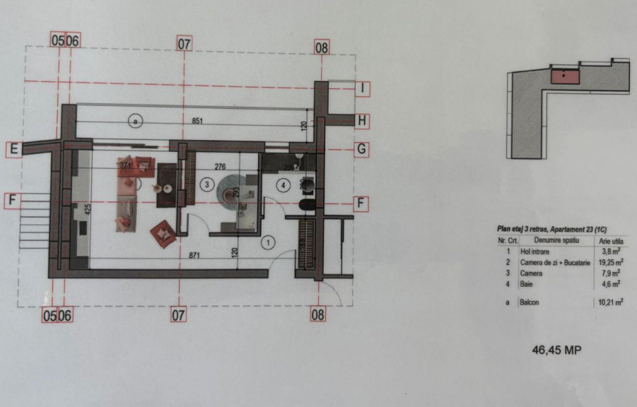 0% Apartament 2 camere, 46,5 mp, balcon 10 m, bloc nou, zona Nicolae Grigorescu