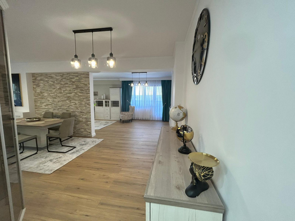 Apartament 3 camere | De inchiriat | Bucurestii Noi | Terasa 50mp | 2 Parcari