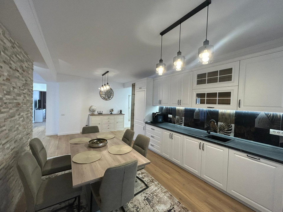 Apartament 3 camere | De inchiriat | Bucurestii Noi | Terasa 50mp | 2 Parcari