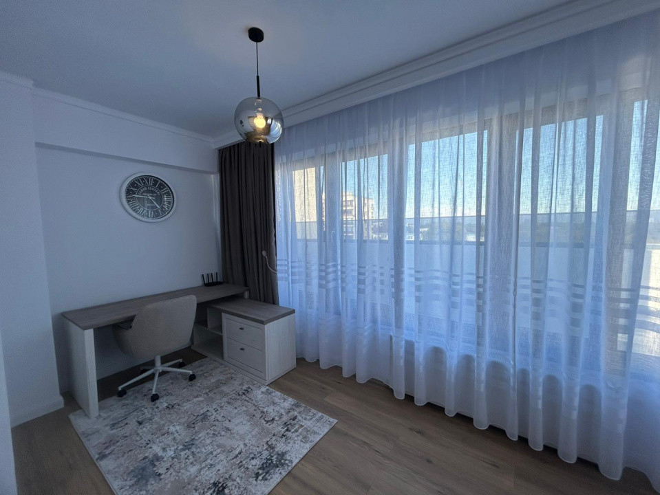 Apartament 3 camere | De inchiriat | Bucurestii Noi | Terasa 50mp | 2 Parcari