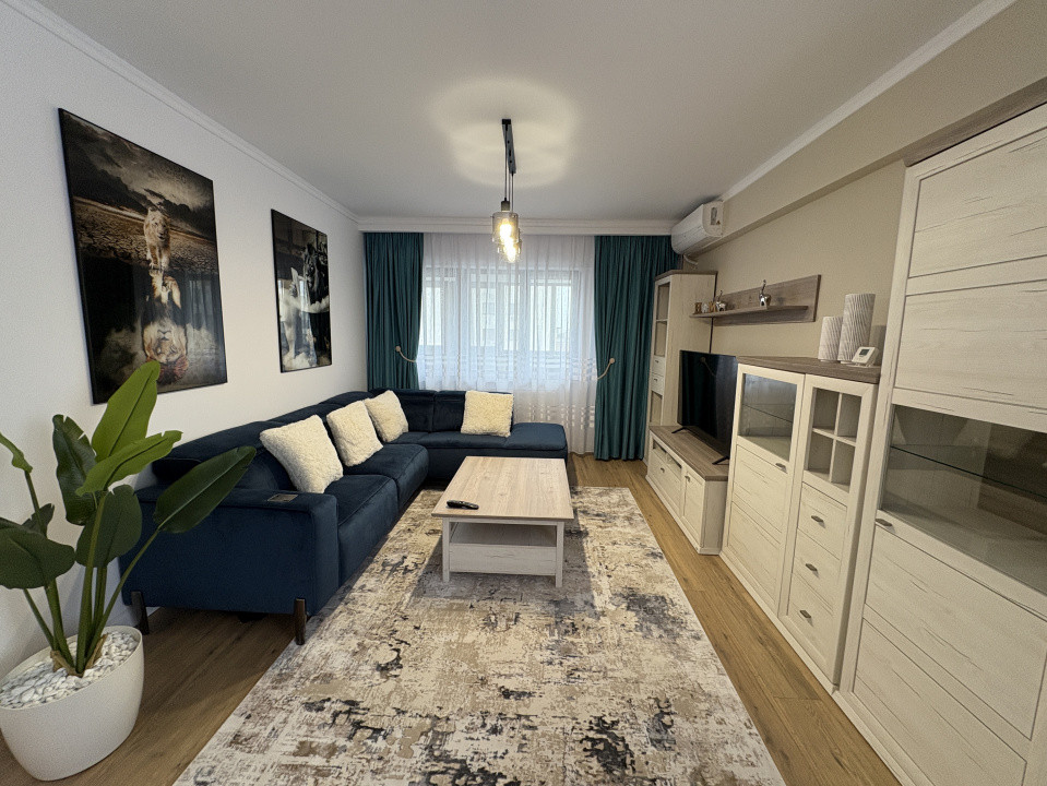 Apartament 3 camere | De inchiriat | Bucurestii Noi | Terasa 50mp | 2 Parcari