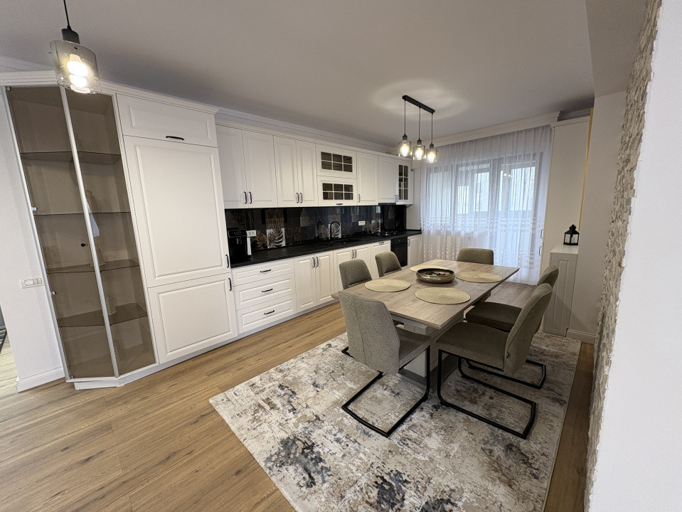 Apartament 3 camere | De inchiriat | Bucurestii Noi | Terasa 50mp | 2 Parcari