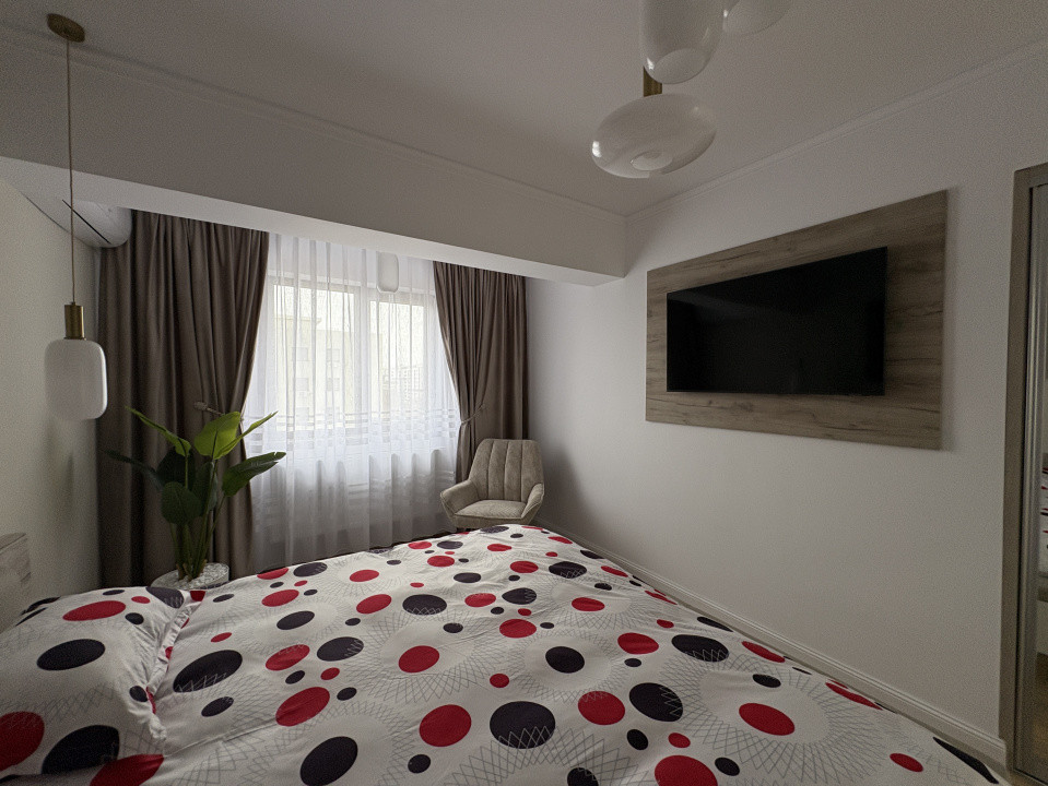 Apartament 3 camere | De inchiriat | Bucurestii Noi | Terasa 50mp | 2 Parcari