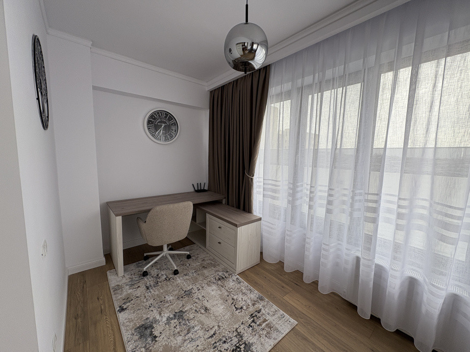 Apartament 3 camere | De inchiriat | Bucurestii Noi | Terasa 50mp | 2 Parcari