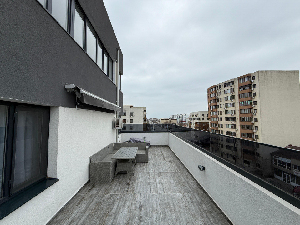 Apartament 3 camere | De inchiriat | Bucurestii Noi | Terasa 50mp | 2 Parcari