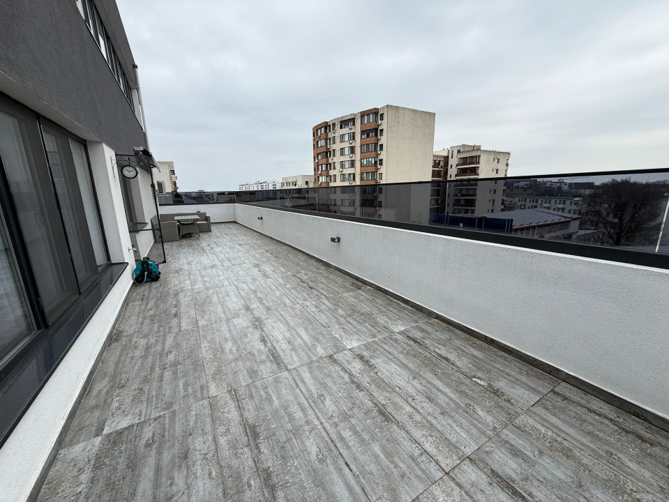 Apartament 3 camere | De inchiriat | Bucurestii Noi | Terasa 50mp | 2 Parcari