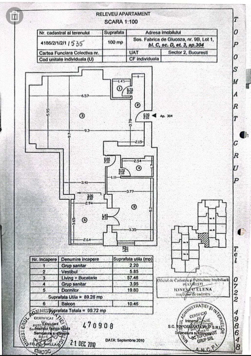 Vanzare Apartament 2 camere Upground | 100 mp | 2 bai | Terasa | Parcare optiona