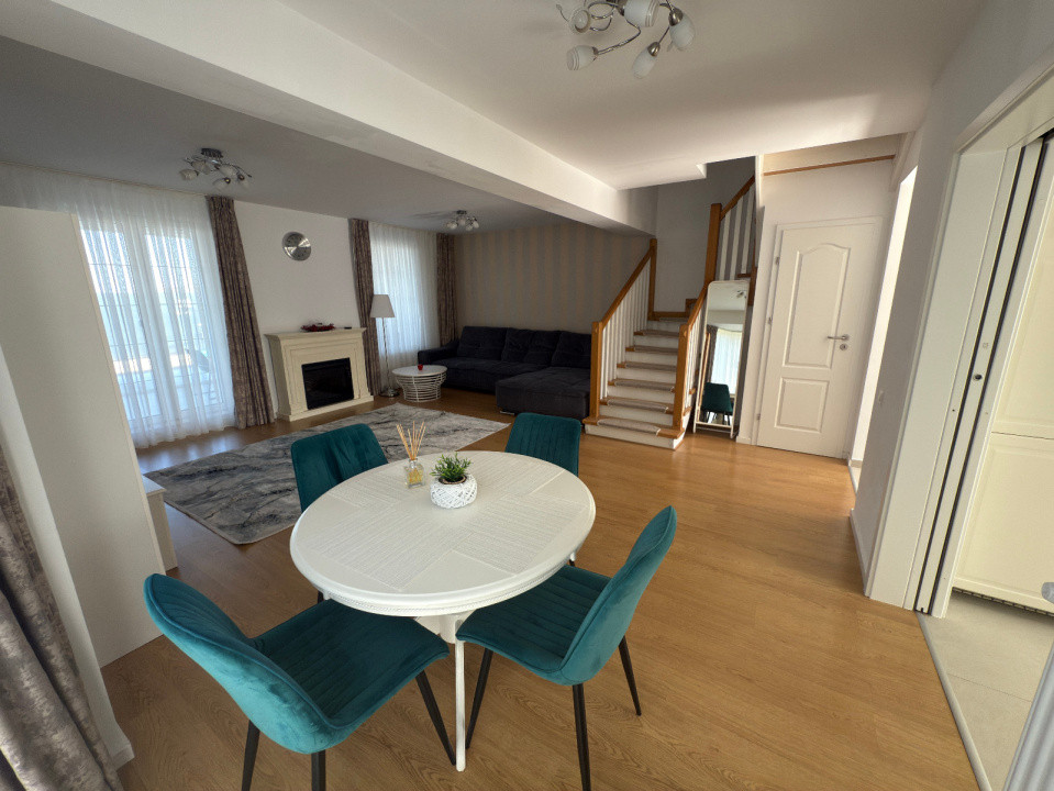 Duplex modern 4 camere | Corbeanca Park | mobilat & utilat | curte + terasă 