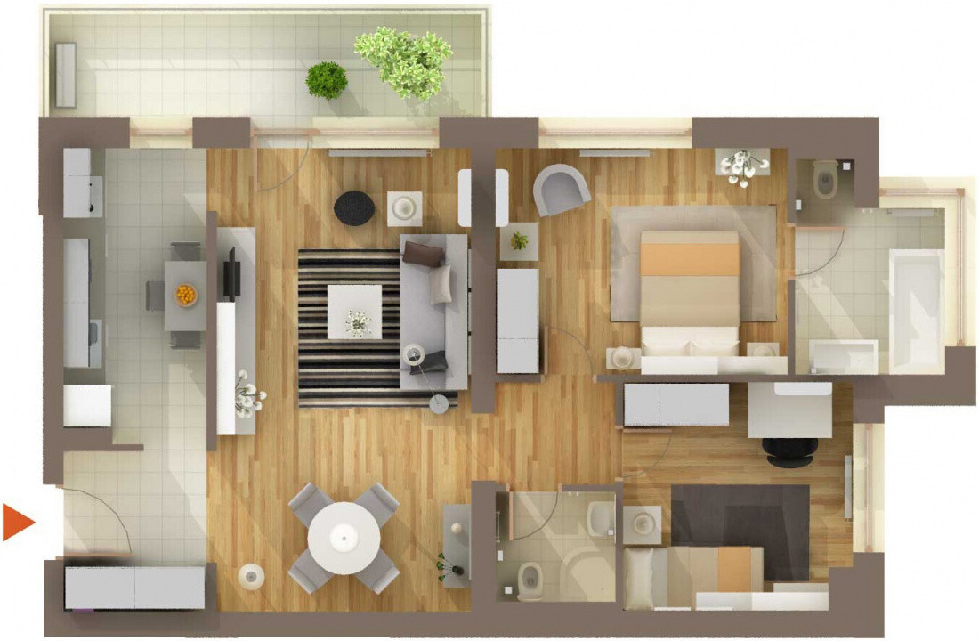 Apartament 3 camere - Băneasa - Privighetorilor Residence