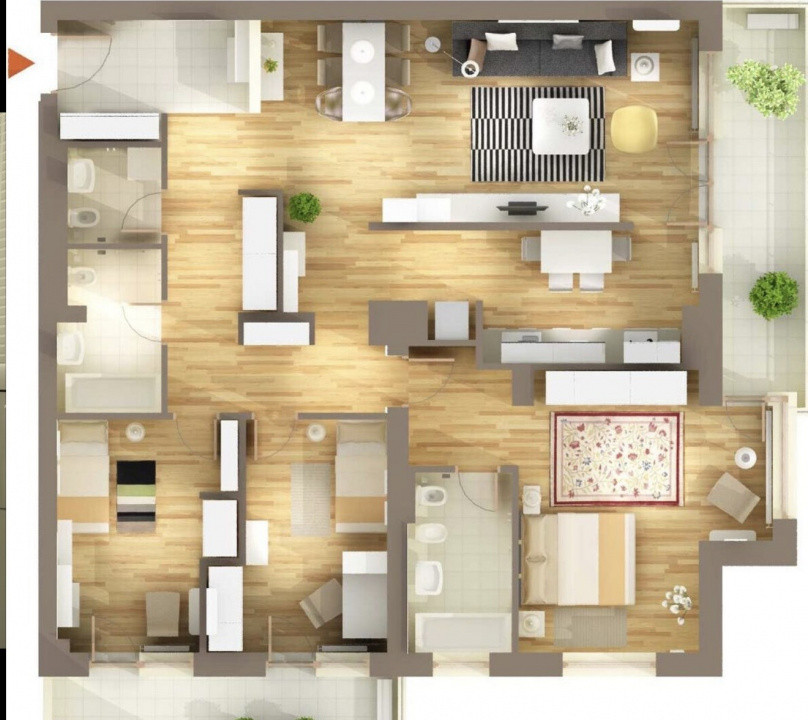 Apartament 4 camere - Băneasa – Privighetorilor Residence