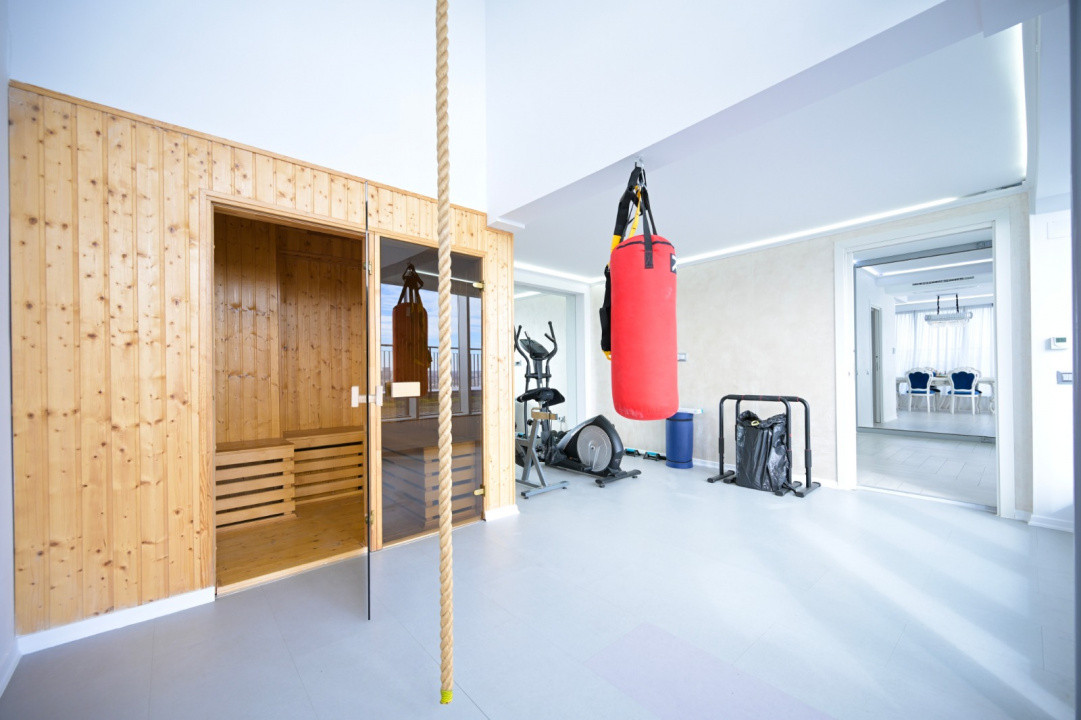 Penthouse spectaculos cu terasa, sala, sauna in interior