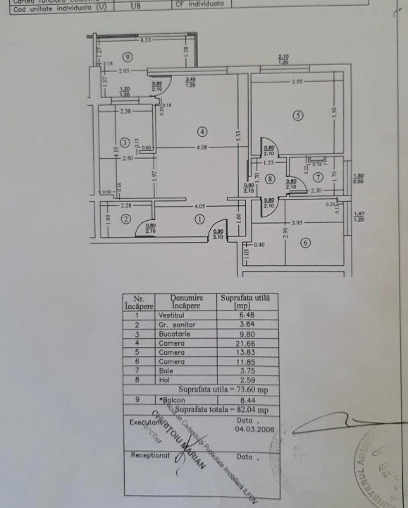 Apartament 3 Camere 73 mp Otopeni