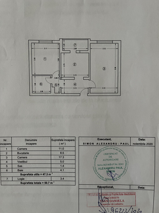 Apartament 2 camere, 51 mp, la cheie, parcare, metrou, parc IOR, Fizicienilor 