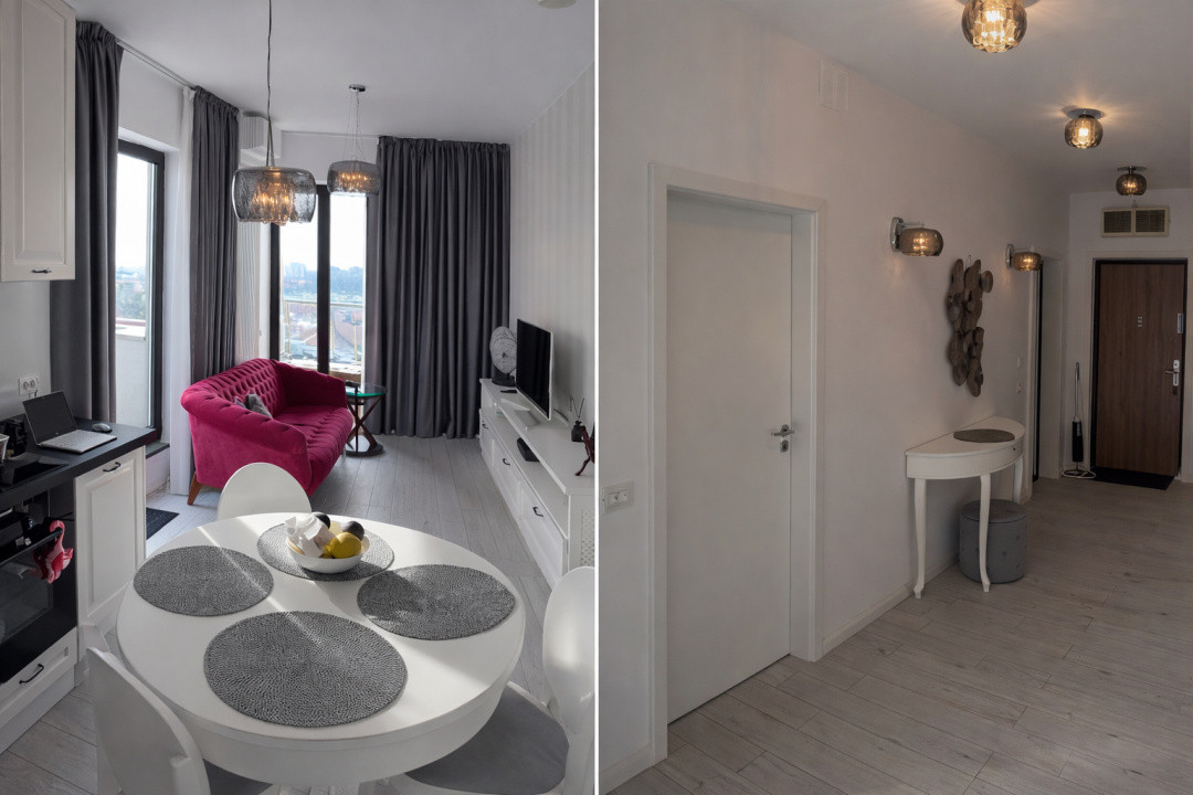 Apartament 2 camere Green Vista | mobilat complet, luminos, terasă spațioasă 