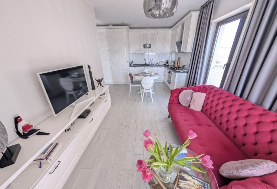 Apartament 2 camere Green Vista | mobilat complet, luminos, terasă spațioasă 