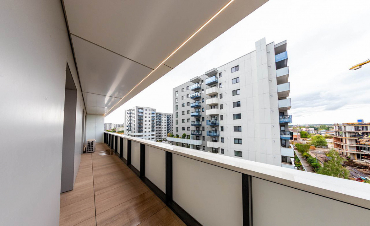 3 camere Cortina North, 104 mp, terasa 25 mp, parcare