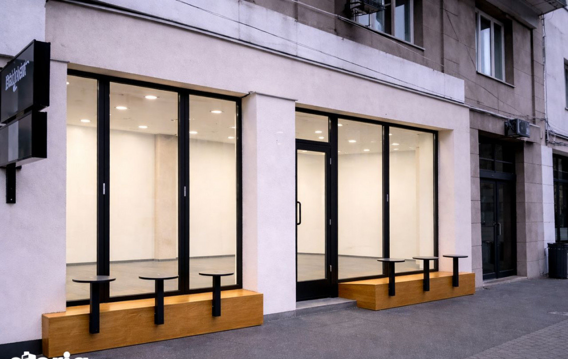 Spatiu comercial 40 mp, parter, stradal, vad intens, vitrina, Calea Victoriei