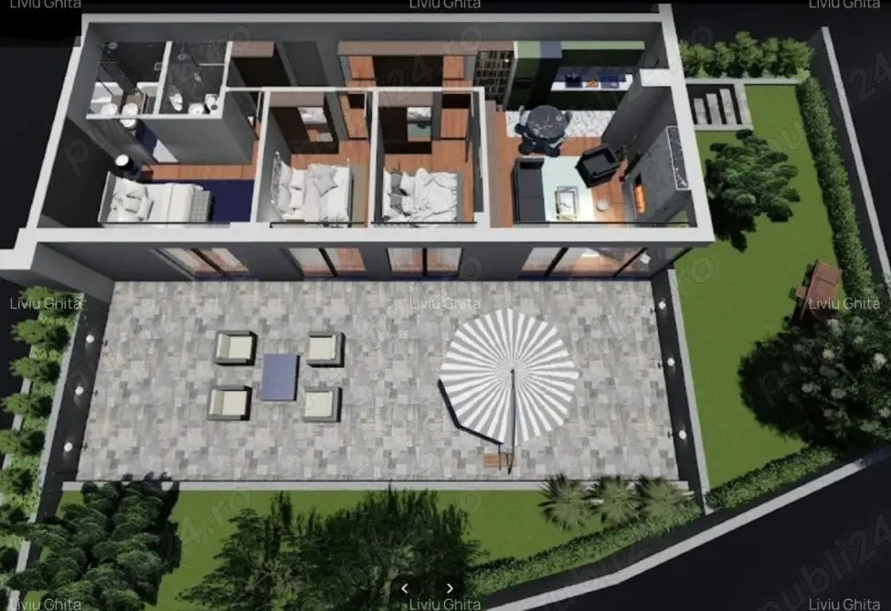 Apartement 4 camere cu terasa Piata Unirii