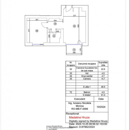 Apartament 2 camere I 51 mp I balcon I metrou Aurel Vlaicu