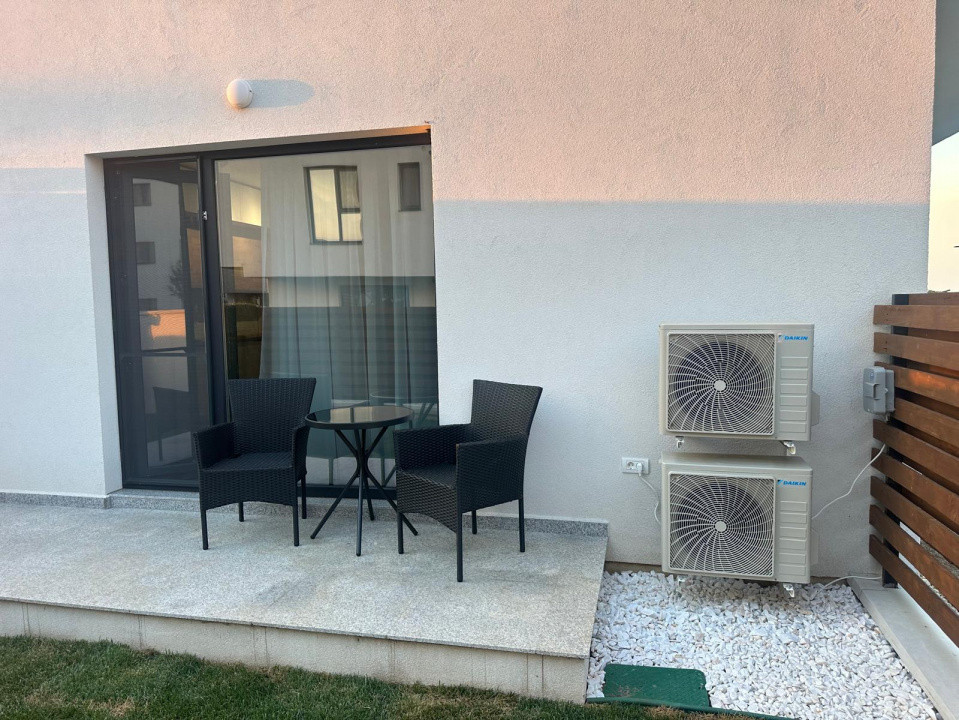 Apartament 2 camere cu terasa si gradina Parter in Tunari de inchiriat