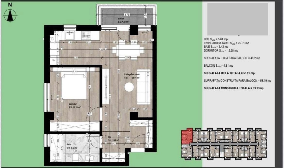 Apartament 2 camere Otopeni