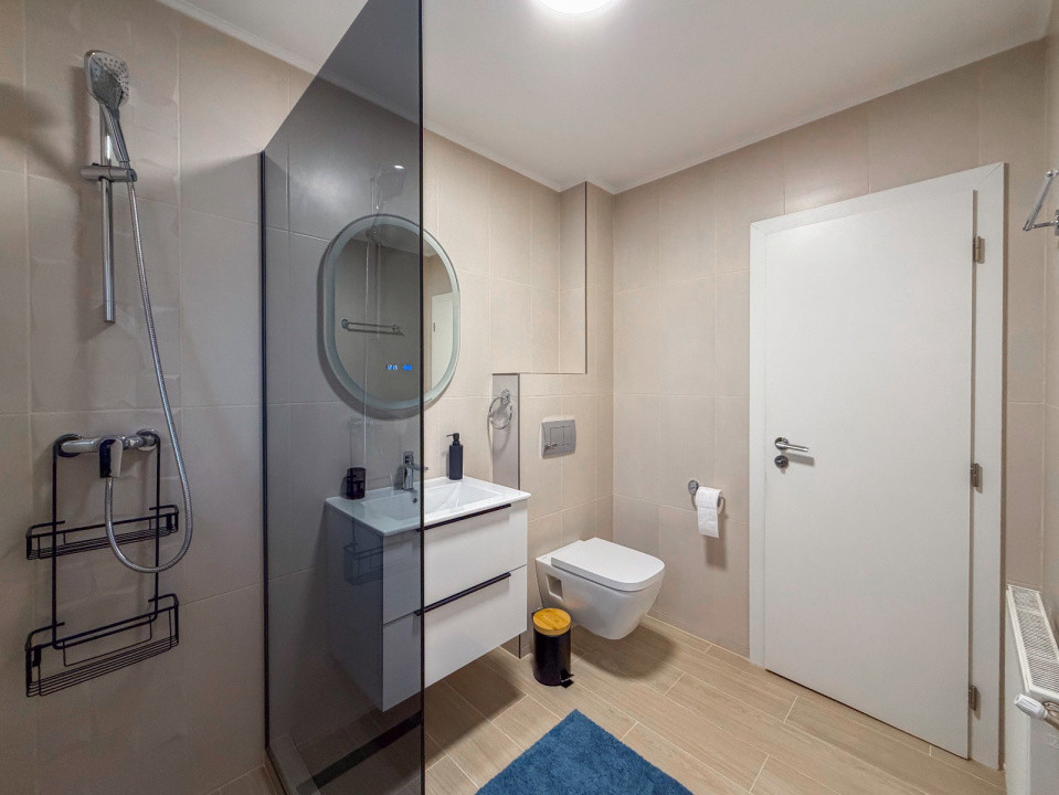 Închiriere apartament cu 2 camere în zona de nord cu parcare subterană inclusă