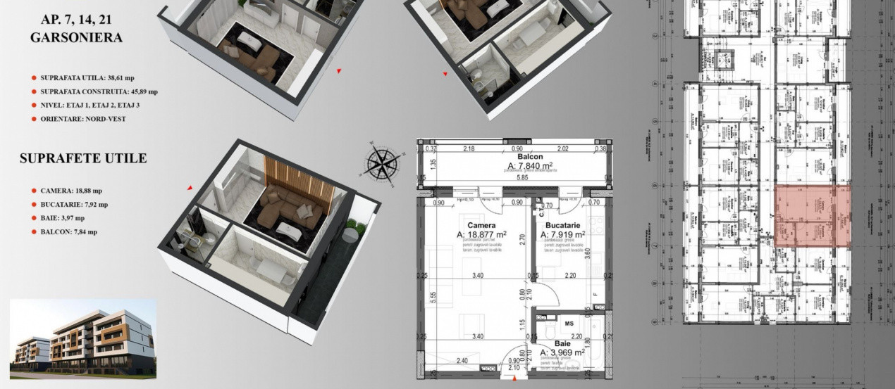 Apartament 2 camere, 63 mp, etaj 1, bloc nou, centrala, parcare, zona Pallady