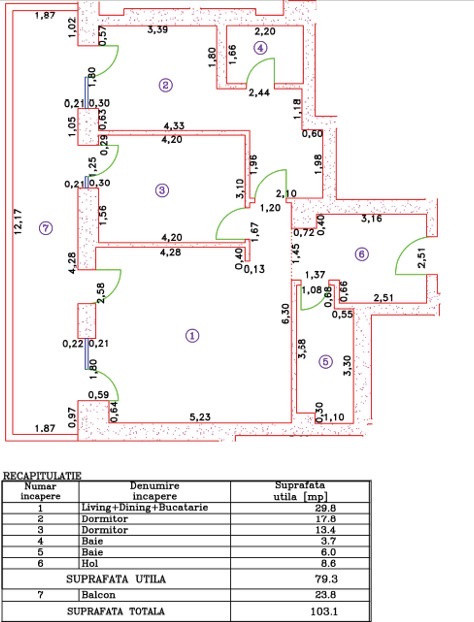 Apartament 3 camere, Iancu Nicolae