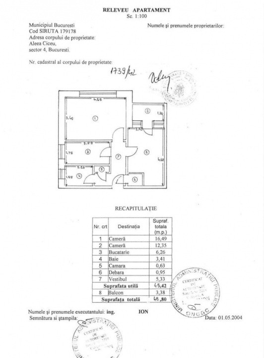 Apartament 2 camere decomandat, 48 mp utili – Berceni, lângă Grand Arena