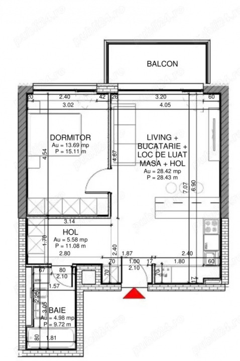 Apartament 2 camere Arcadia Domenii parcare subterană inclusă