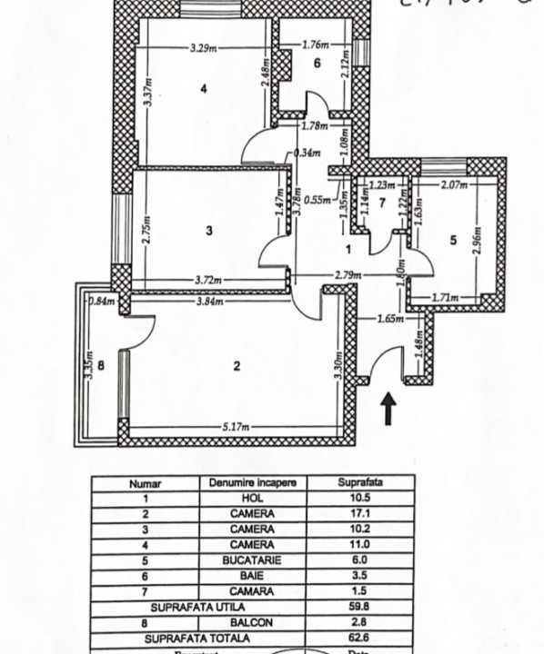 Apartament 3 camere | Constantin Brancoveanu 