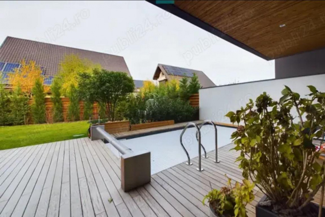 Vila Smart Home, 5 camere, 4 bai, 2 parcari, curte, piscina, zona Voluntari