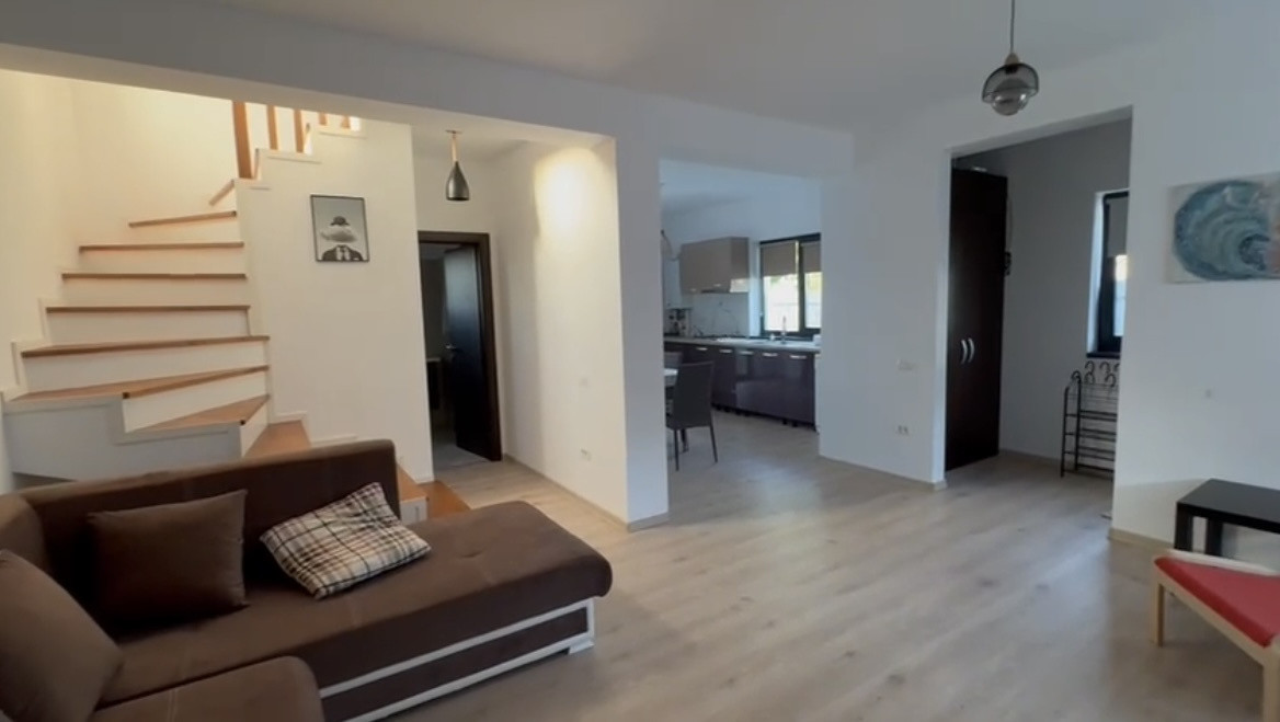Casă nouă închiriere/ vânzare în Corbeanca  4 camere, mobilată modern