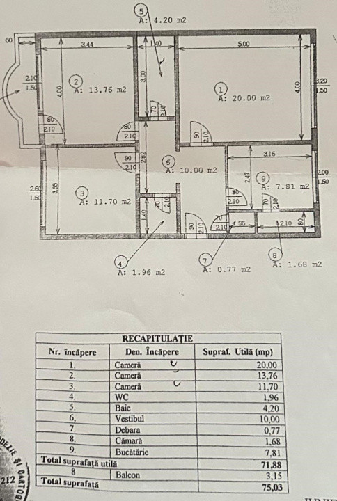 Nerva Traian / 3 Camere / Centrala proprie / Aer Conditionat / Decomandat