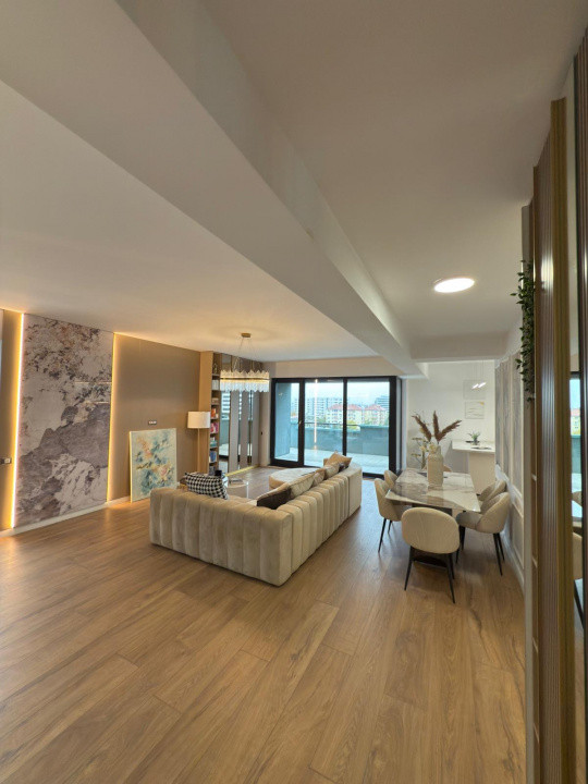 Penthouse modern, la cheie, 190 mp, 4 camere, 3 bai, 3 terase, zona Omv Pipera