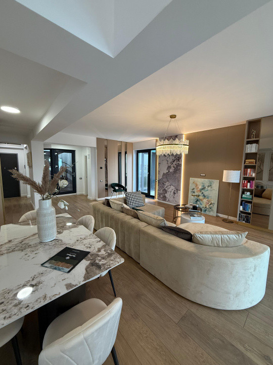 Penthouse modern, la cheie, 190 mp, 4 camere, 3 bai, 3 terase, zona Omv Pipera