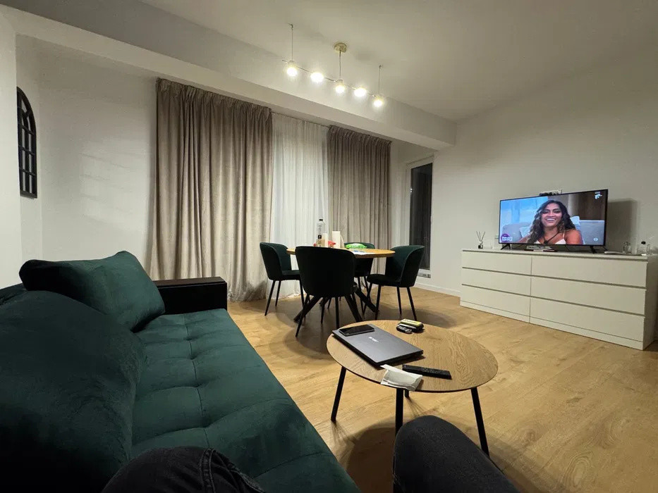 Apartament 2 camere complet utilat, cu parcare și 2 balcoane, în Pipera-Tunari