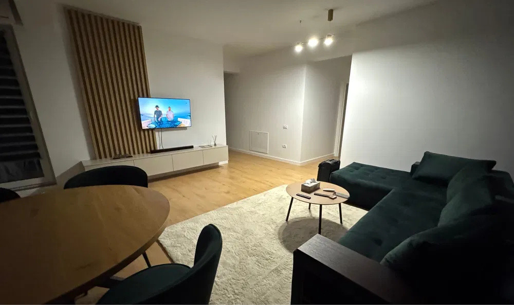 Apartament 2 camere complet utilat, cu parcare și 2 balcoane, în Pipera-Tunari