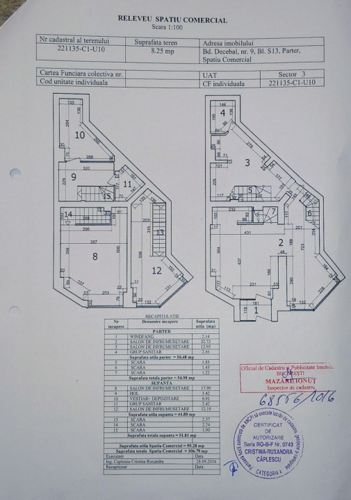 Spatiu comercial stradal - 96mp - zona - Decebal